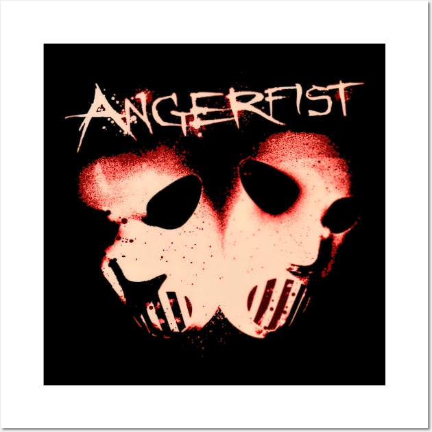 Angerfist Band Rock Metal Logo Wall Art by CarolIrvine